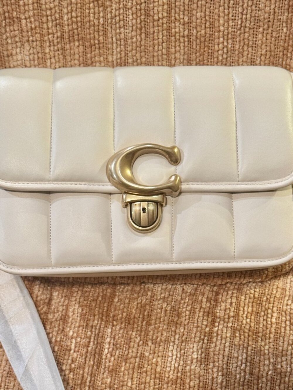 COACH QUILTED CHALK STUDIO BAG